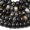Natural Bamboo Leaf Agate Beads Strands G-A280-A07-02-4