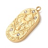 304 Stainless Steel Pendants STAS-F349-03G-07-2