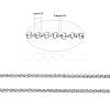 Tarnish Resistant 304 Stainless Steel Rolo Chains CHS-R006-2mm-2
