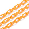 Handmade Opaque Acrylic Paperclip Chains X-KY-S166-002J-1