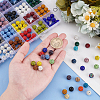 PandaHall Elite 240Pcs 24 Colors Pave Disco Ball Beads RB-PH0001-32-3