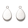 Non-Tarnish 304 Stainless Steel Pendant Cabochon Settings STAS-I176-06A-2