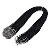Waxed Cotton Cord Necklace Making MAK-S034-001-1