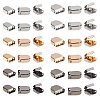 180Pcs 6 Style Zinc Alloy Ribbon Crimp Ends FIND-CA0004-51-5