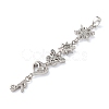 Brass Micro Pave Clear Cubic Zirconia Pendants KK-D101-01C-P-2