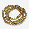 Electroplate Glass Beads Strands EGLA-A034-T4mm-I20-2