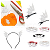 Gorgecraft 40Pcs 2 Style Demon Wing PU Leather Ornament Accessories FIND-GF0005-93B-5