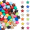 140Pcs 14 Colors Luminous Opaque Acrylic Beads SACR-SC0001-50-6