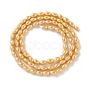 Electroplated Shell Pearl Beads Strands BSHE-Z009-10B-01-4