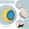 Poplar Plywood Coaster AJEW-WH0596-043-4