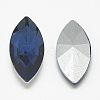 Pointed Back Glass Rhinestone Cabochons RGLA-T083-7x15mm-13-2