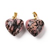 Natural Rhodonite Pendants G-I311-A14-G-1