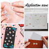 40Pcs 2 Colors Star Alloy Rhinestone Cabochons MRMJ-HY0001-27-7