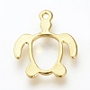 Alloy Open Back Bezel Pendants X-PALLOY-R098-62G-2