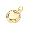 Brass Micro Pave Cubic Zirconia Pendants KK-D325-60G-02-2