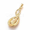 Brass Micro Pave Cubic Zirconia Jewelry Sets SJEW-F189-03G-3