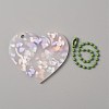 Translucent Acrylic Disc Pendant Keychain KEYC-WH0027-85E-02-2