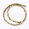 Electroplate Crystal Glass Faceted Cube Beads Strands X-EGLA-F013-A02-2