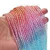 Transparent Painted Glass Beads Strands DGLA-A034-T4mm-A19-2