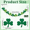 4 Bag Felt Clover Hanging Banner for Saint Patrick's Day Decoration AJEW-CY0002-43-2