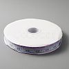 Polyester Printed Grosgrain Ribbon OCOR-WH0078-24B-2