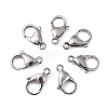 Tarnish Resistant Polished 316 Surgical Stainless Steel Lobster Claw Clasps LS-STAS-R072-18A-4