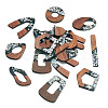 DIY Two Tone Dangle Earring Making Kit DIY-TA0009-01B-2