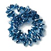 Transparent Electroplate Glass Beads Strands GLAA-K064-06A-HR01-2