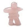 Natural Rose Quartz Carved Healing Human Shape Figurines DJEW-D012-03D-1