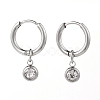 304 Stainless Steel Huggie Hoop Earrings EJEW-JE04449-02-2