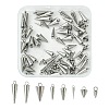 80Pcs 8 Styles Stainless Steel Pendants STAS-CJ0002-85-1