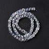 Electroplate Glass Beads Strands X-EGLA-D018-8x8mm-01-5