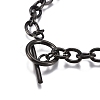 Unisex 304 Stainless Steel Cable Chain Bracelets X-BJEW-P245-39B-3