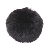 Handmade Faux Rabbit Fur Pom Pom Ball Covered Pendants WOVE-F020-A14-1