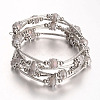 Five Loops Wrap Glass Beads Bracelets BJEW-JB01962-02-1