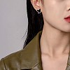 Alloy Cartoon Dog Front Back Stud Earrings JE913A-6