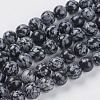 Natural Snowflake Obsidian Beads Strands X-G-G515-10mm-01-1