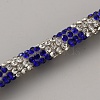 PVC with Rhinestone Round Tube Cord OCOR-WH0120-79B-2