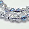 Electroplate Synthetic Crackle Quartz Bead Strands EGLA-J067-8mm-HR01-3