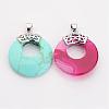 Natural & Synthetic Mixed Stone Pendants G-C071-M-2