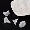 Frosted Acrylic Calla Lily Flower Beads for Chunky Necklace Jewelry X-PAF011Y-1-2