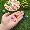 60Pcs 12 Colors Opaque Resin Pendants RESI-SZ0003-28-3