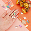 18Pcs 3 Color 201 Stainless Steel Pendants STAS-DC0005-49-2
