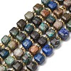 Natural Chrysocolla and Lapis Lazuli Beads Strands GG-CBAC972-A09-01-2