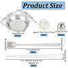 2 Sets Stainless Steel Palette DIY-OC0009-85-2