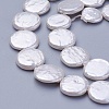 Shell Pearl Beads Strands X-BSHE-P030-01B-3