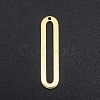 201 Stainless Steel Open Back Bezel Pendants STAS-R111-LA140-1