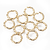 304 Stainless Steel Twisted Open Jump Rings STAS-L233-008B-G-1