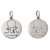 Non-Tarnish 304 Stainless Steel Charms STAS-D050-07P-16-1