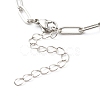 Tarnish Resistant 304 Stainless Steel Paperclip Chains Bracelet Making X-AJEW-JB01038-02-4